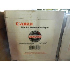 Canon New Genuine Canon 0826V689 Fine Art Watercolor Paper 50" X 50' Textured Matte