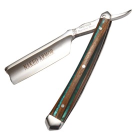 Safir Straight Razor - Shave Ready Straight Edge Razor, Japanese Stainless Steel + Sandalwood Straight Razor for Men, Barber Approved Straight Razor, Mens Straight Razor, Case, Close Shave, Best Gift