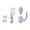 Weldless Kettle Valve Kit 1/2in BSP Ball Valve Quick Connector