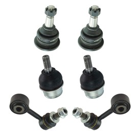 TRQ Front Suspension Kit Ball Joint Sway Bar Stabilizer Link Compatible with 2008-2022 Toyota Sequoia 2007-2021 Tundra