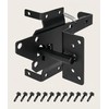 Black Heavy Duty Self-Locking Gate Latch Fits Outdoor Garden, Metal
