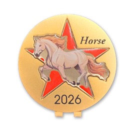 Golf Marker, Cap Marker, Clip Marker, Zodiac Sign, Premium, Greetings, End, New Year, Cute, Present, Magnetic (B. Star)