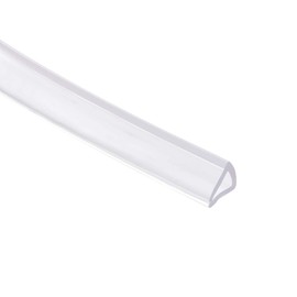 sourcing map Transparent U-Shape PVC Edge Protection Trim Seal Channel Edge Protection Profile for Sheet Metal Glass Panels 3-5 mm Edge 5 Metres / 16.4 ft Length 0.28 Inches Height Transparent