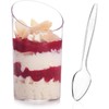 100 Pack Mini Dessert Cups with Spoons - 2.2 oz