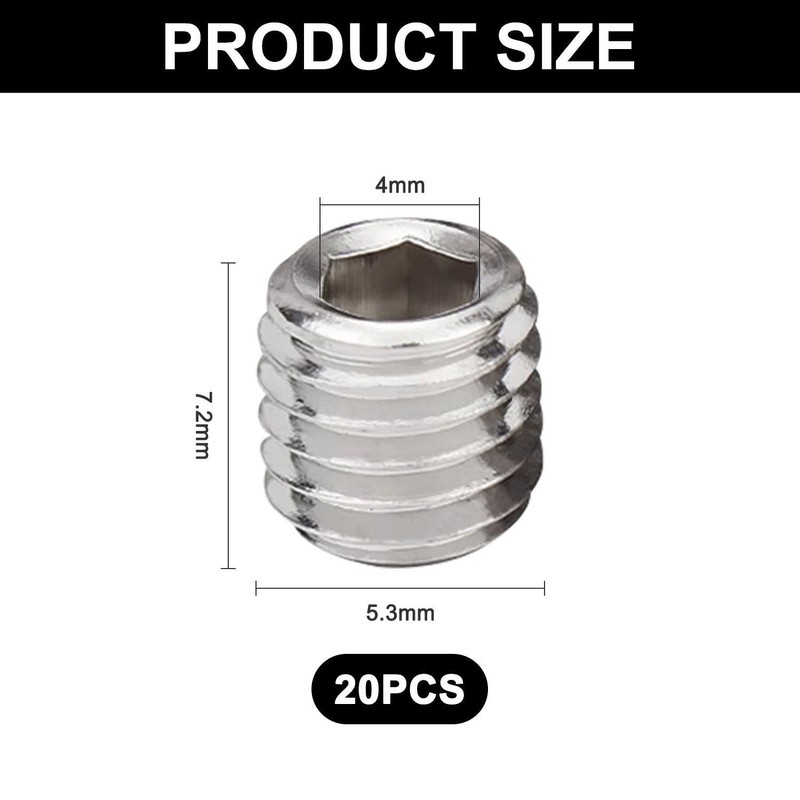 20-Piece Stainless Steel Threaded Inserts, Knurled Insert Nuts, M8 Threaded