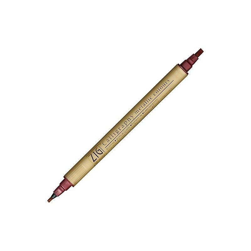 Kuretake Zig Memory System Metallic Twin Marker Calligraphy Pen -