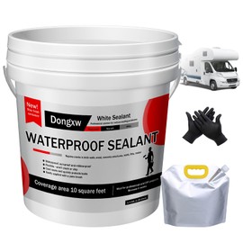 RV Silicone Sealants,RV Roof Sealant, Self-Leveling Lap Sealant and Weatherproof RV Caulk for Camper Roof Repair and Leak Prevention, RV Roof Coating 1/4 Gallon (1.35 Liters)