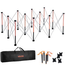 VEVOR Portable Folding Workstand, 6.12 x 4.14 ft Collapsible Workbench, 4500 lbs Weight Capacity, No Assembly Foldable Work Stand with Storage Bag, Table Top NOT Included, for Garage Workshop Outdoor