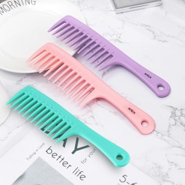 HYOUJIN 3pc Large Wide Tooth Comb Detangler Detangling Hair Brush,Paddle Hair Comb,Care Handgrip Comb-Best Styling Comb for Curly,Wet,Long Hair