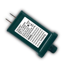 29V 0.621A Power Supply Class 2 Transformer Raintight IP44 US Plug Connector 1/2in 12mm Adapter for LED String Seasonal-Use Light, Holiday Lighting, Christmas X-Mas Tree TS-18WL29V - Right Positive