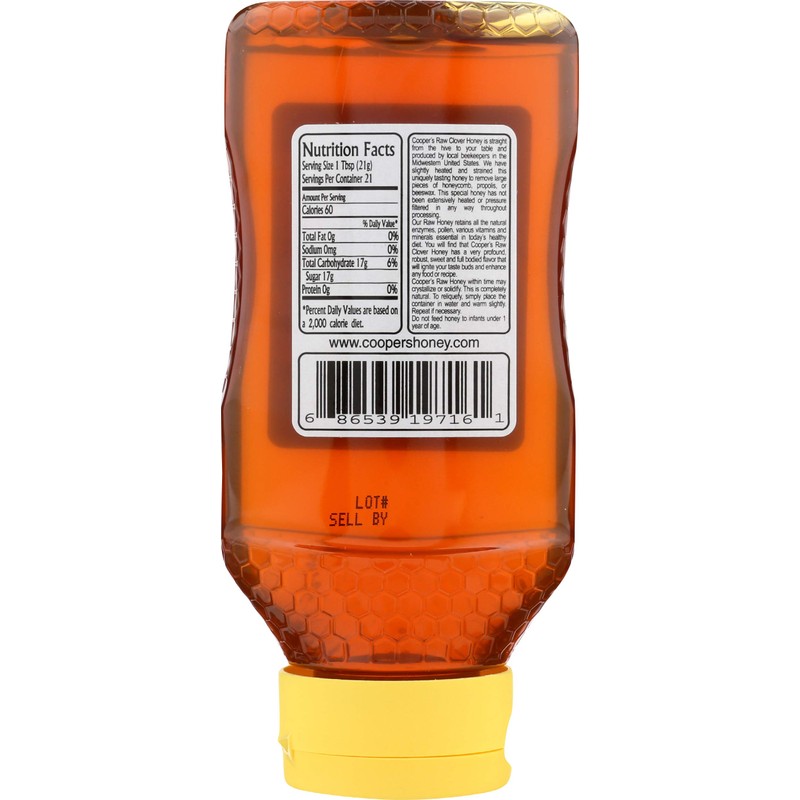 Coopers Honey Pure Honey, 16 Oz
