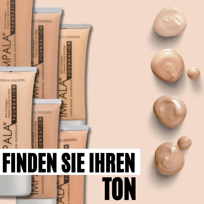 IMPALA | Lang anhaltende Make-up-Grundierung Farbe 01 | Voll abdeckende