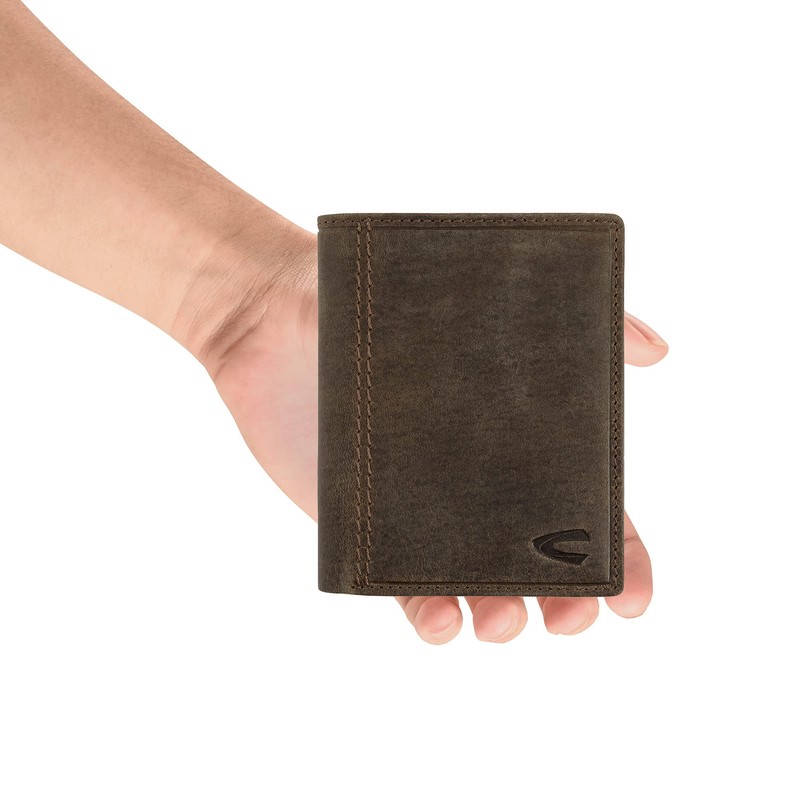 camel active Vietnam Herren Geldbörse Hochformat RFID Leder Mittelgroß Braun