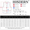 HISDERN Suit Vest Men's Elegant Wedding Suit Vest Regular Fit