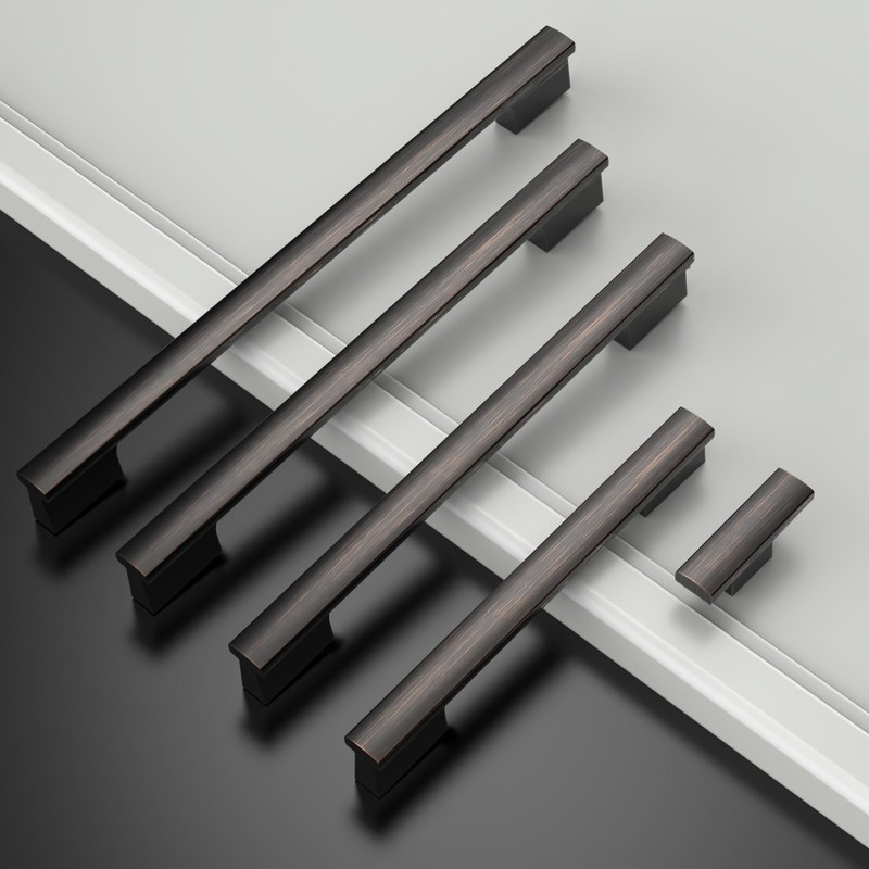 Asidrama 6 Pack 12.5 Inch(320mm) Oil Rubbed Bronze Kitchen Cabinet