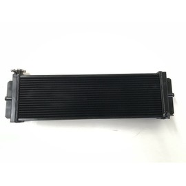 HCHCSPEED 3 Rows Aluminum Radiator Universal Heat Exchanger Air to Water Intercooler 56mm Black