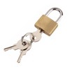 Dapetz ® Pack of 4 Brass Small Padlocks with 3
