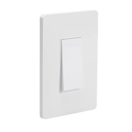 Alexa Light Switch,Smart WiFi Light Switches,Compatible with Alexa and Google Home, Without Neutral Wire, with Remote Control, Timing Schedule, No hub Required Single Pole 1PCS Glossy White