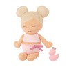 LullaBaby Plush Baby Bath Doll - Light-Brown Hair & Olive
