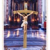 Resin Jesus The Cross Statue Wall Hanging Art Crucifix for