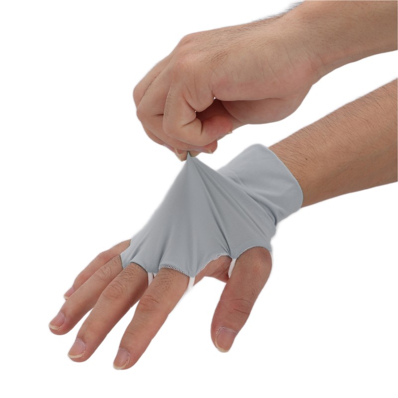 Summer Half Finger Gloves Breatheable Ice Silk Sunsceen Outdoor Gloves