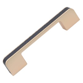 GlideRite Hardware 3-3/4 in. Center Embossed Leather Strip Cabinet Pull (Satin Gold)