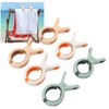 6PCS Beach Towel Clips Multifunctional Rustproof Windproof Quilt Drying Clip