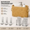 Bathroom Storage Set - Toilet Paper Storage Basket - Aluminum