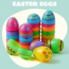JOYIN Toy 36 PCs Plastic Printed Bright Easter Eggs, Over