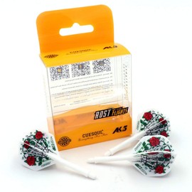 CUESOUL Integrated Dart Shaft and Flights in Standard Shape, Set of 3. Unique Designed Pattern
