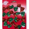 Christmas House Decorative Glittery Mini Bows, 12 Count Packs Pack