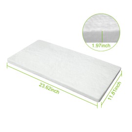 Ceramic Fiber Blanket, 12" x 24" x 2" Thick 3000F Fireproof Insulation Blanket, High-Temperature Resistance for Forges, Fireplace, Chimney, Kilns, Stoves, Pizza Ovens