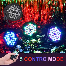 Stage Lighting - 36W Dj Lights Stage Lights Stage Light RGB with Remote Control Sound Activated Led Stage Lights for Stage, Disco, KTV, Party, DJ, Thanksgiving, Christmas(2Pack)