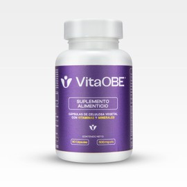 VITAOBE - Multivitamínico con Minerales 60 Cápsulas de Celulosa Vegetal