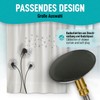 arteneur Bath Plug Universal Black Matt, Stainless Steel