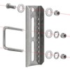 KATUNA 4Pcs 8" Stainless Steel Swivel Bunk Bracket Kit -