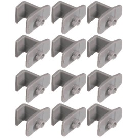 OCS Parts P993200800 Gray Plastic Shelf Clips | 12-Pack | Replacement Shelf Clips for Turbo Air Commercial Kitchen Freezers and Refrigerators