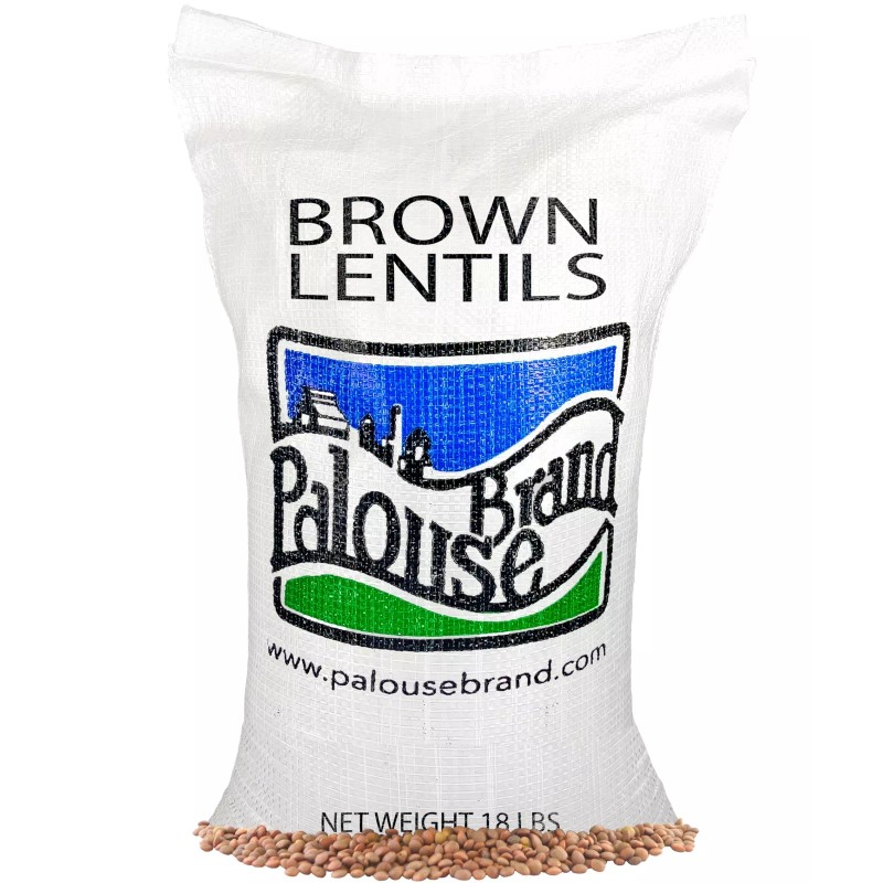 Palouse Brand Brown Lentils, 18 LBS