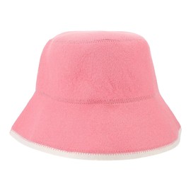 ORFOFE Sauna Hat Bath Cap Sauna Hats Wool Shower Hat for Women Bathroom Shower Hats for Women Sauna Hats for Men Reusable Sauna Hats Sauna Accessories Bath Accessories Pink