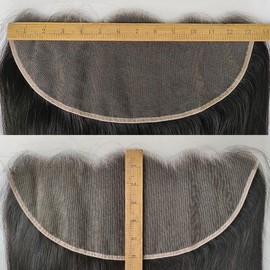 CYSDRH 13x6 Skinlike Real HD Lace Frontal Only Human Hair,0.10mm Ultra-thin Invisible Swiss HD Lace Front Human Hair,Pre Plucked Invisible Small Knots, Silky Straight 13x6 Frontal Closure 16 Inch