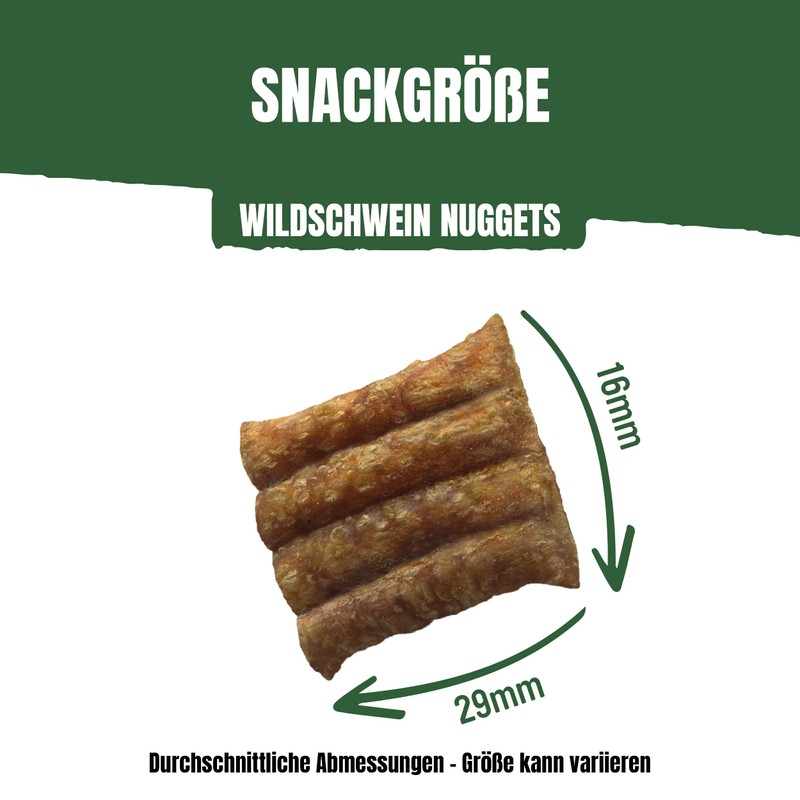 Adventuros Nuggets Hunderleckerli, mit Wildschwein, 6er Pack (6x90g)