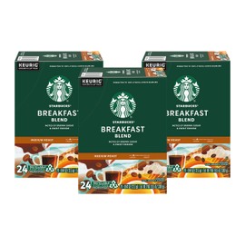 Starbucks Breakfast Blend Coffee K-Cups, 72 Count