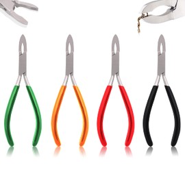 OdontoMed2011 Set of 4 Pieces Small Ring Closing Pliers Pvc Grip Mix Color Handle