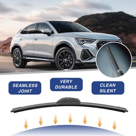 Silicone Wiper Blades 22 inch 2 Pack Replacement for 2024-2009 Ford F-150, 2023-2008 Expedition,2006-1999 Chevy Silverado,13-06 Impala,20-15 Tahoe Automative Replacement Windshield Wiper Blades