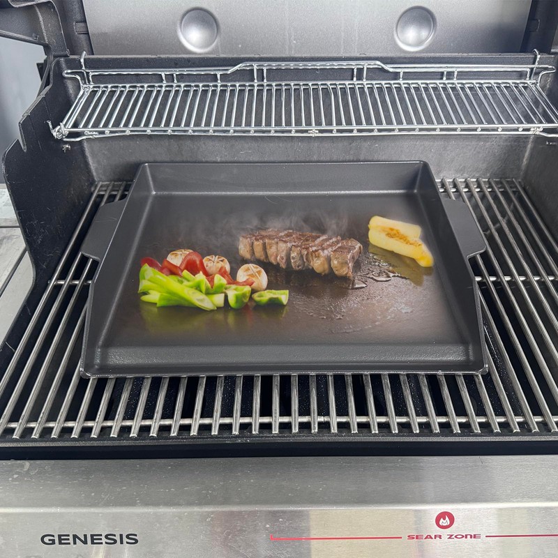 BBQ Future Universal Griddle for Gas Grill with spatula set,
