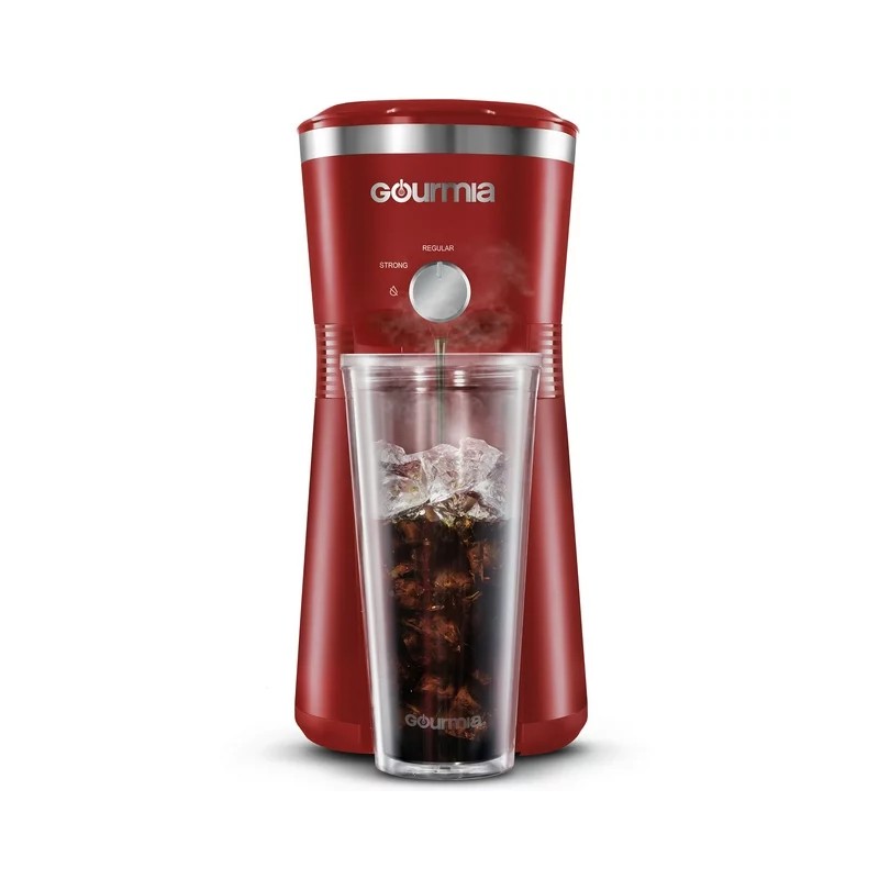 Gourmia Red Gourmia Iced Coffee Maker with 25 fl oz