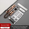 Stainless Steel Door Chain Lock, Heavy Duty Spring Loaded Press