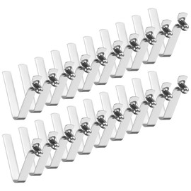 M METERXITY 20-Pack Kayak Paddle Snap 3mmx20mm Single Pin V Shaped Spring Steel Tent Pole Clips Locking Clips for Camping/Kayak Paddle/Tent Pole Push Button Spring Snap Clips