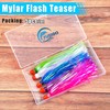 Mylar Flash Teaser Tails Bucktail Lures Fishing Teasers Weighted Jig