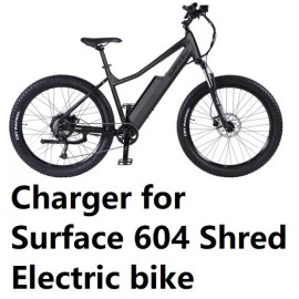 upright  battery Charger power adapter For Surface 604 Shred Colt ROOK electric bike
